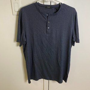 Theory Jacquard Striped Henley (M) NWT
